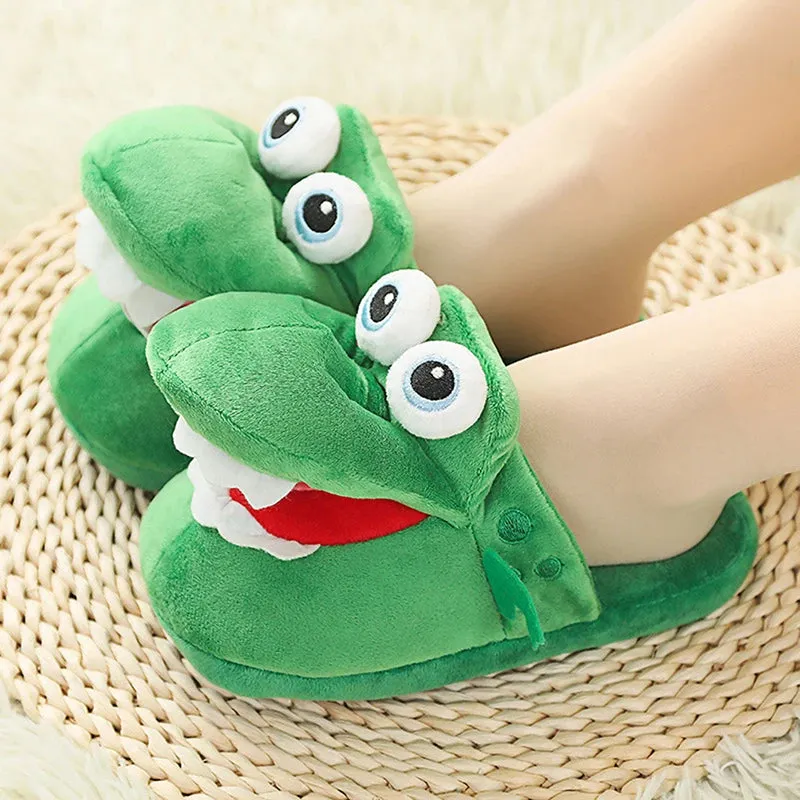 SHOEGEEᵀᴹ Cozy Crocodile Slippers