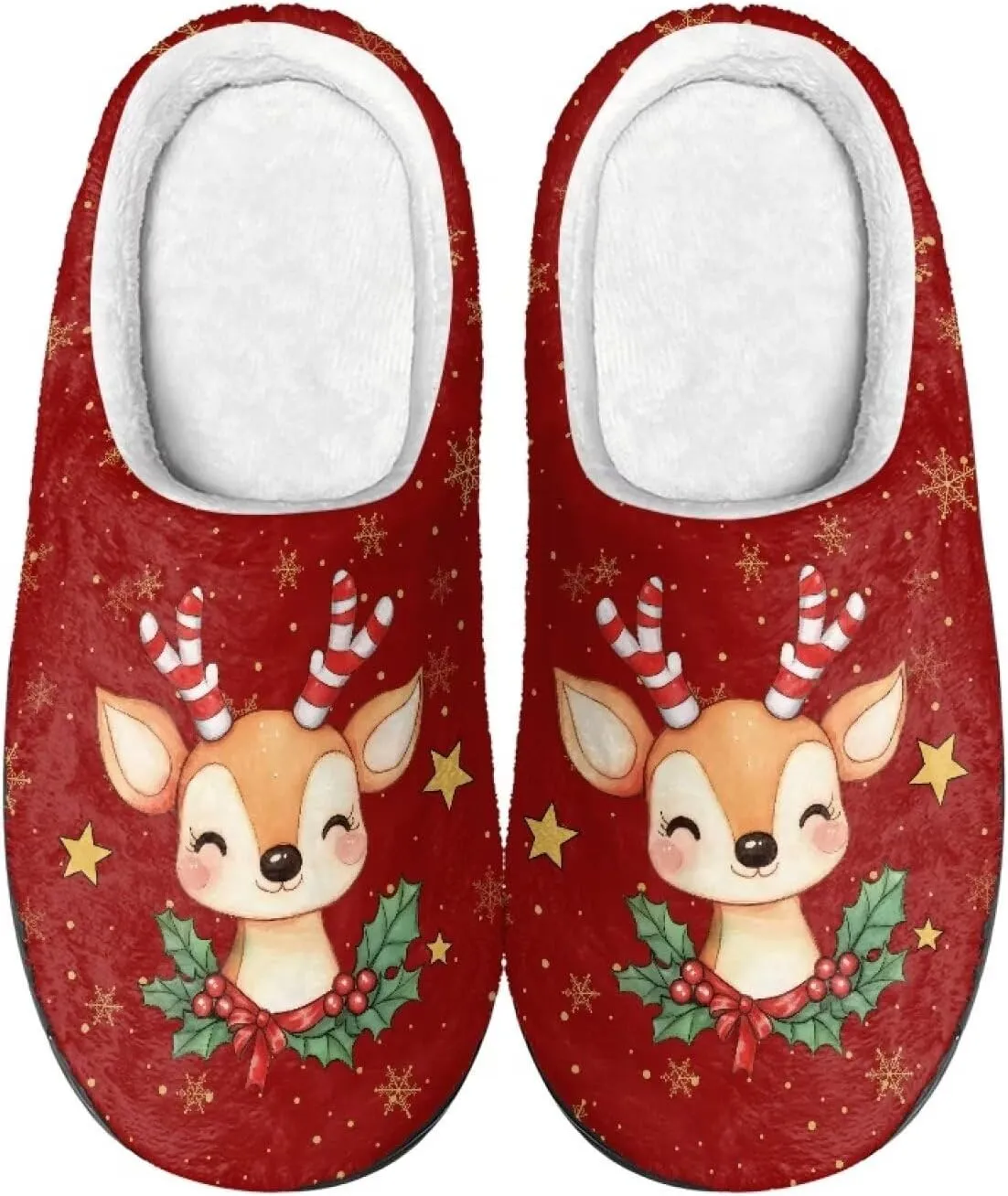Showudesigns Slippers for Women Men Size 4-12 Winter House Slipper