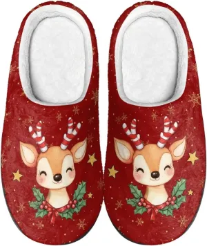 Showudesigns Slippers for Women Men Size 4-12 Winter House Slipper