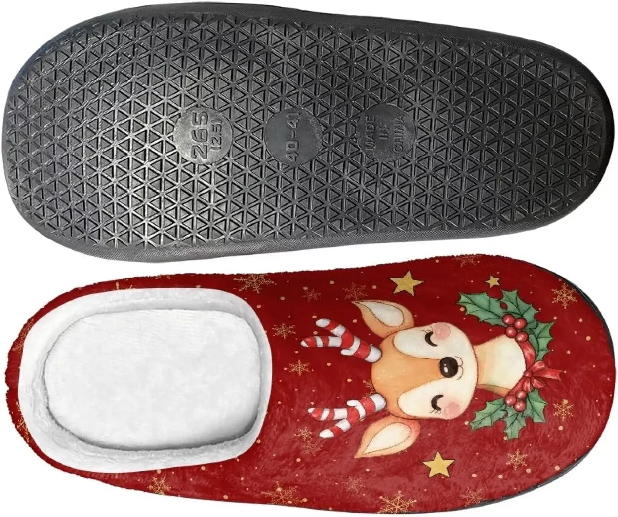 Showudesigns Slippers for Women Men Size 4-12 Winter House Slipper