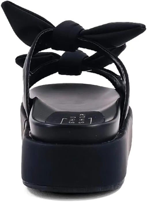 Shu Shop Womens Kiki Flat Platform Casual Sandals Casual Mid Heel 2-3" - Black