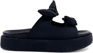 Shu Shop Womens Kiki Flat Platform Casual Sandals Casual Mid Heel 2-3" - Black