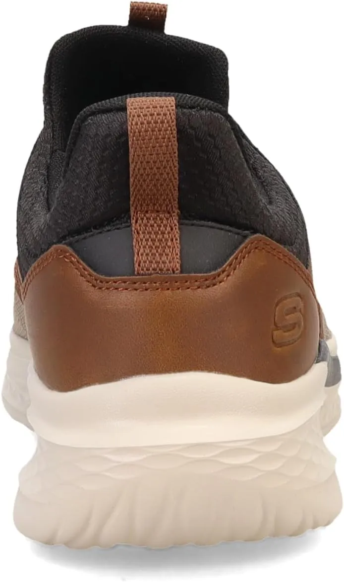 Skechers Men's Slade-Breyer 210892 Knitted Mesh Bungee Lace W/Quarter Cage Slip On