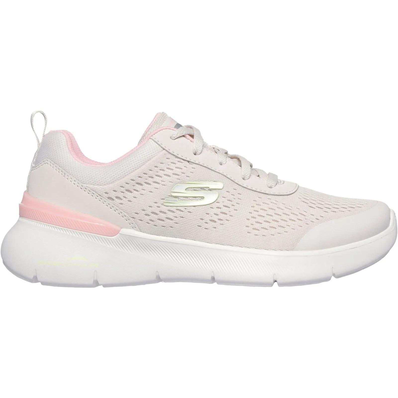 Skechers Women's Skech-Air Dynamight 2.0 New Heights Shoe in Natural/Pink