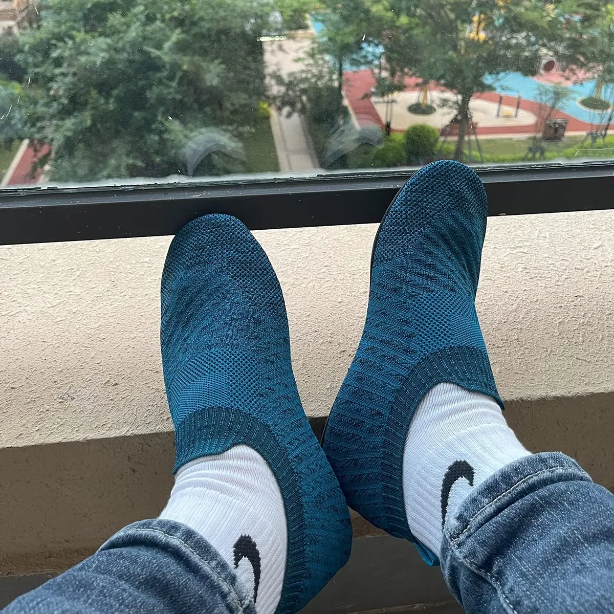 SLEVEL Lightweight Non Slip Travel Indoor Grip House Slipper Socks Unisex Adult Around The House Floor Home Shoes for Women Men