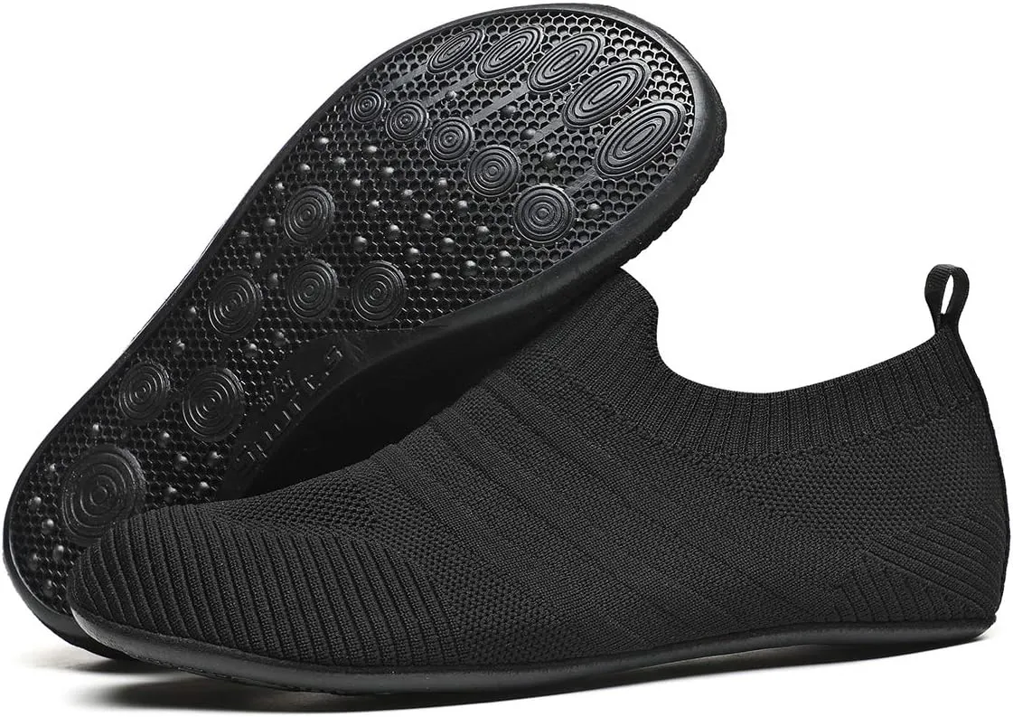 SLEVEL Lightweight Non Slip Travel Indoor Grip House Slipper Socks Unisex Adult Around The House Floor Home Shoes for Women Men