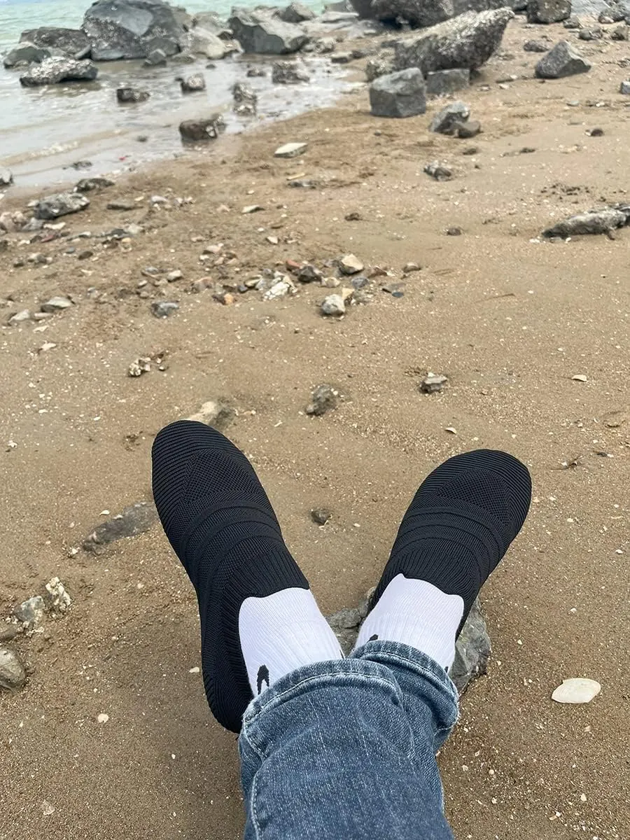 SLEVEL Lightweight Non Slip Travel Indoor Grip House Slipper Socks Unisex Adult Around The House Floor Home Shoes for Women Men