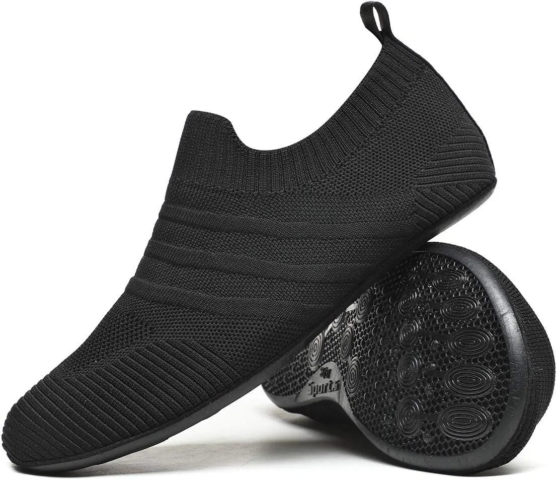 SLEVEL Lightweight Non Slip Travel Indoor Grip House Slipper Socks Unisex Adult Around The House Floor Home Shoes for Women Men