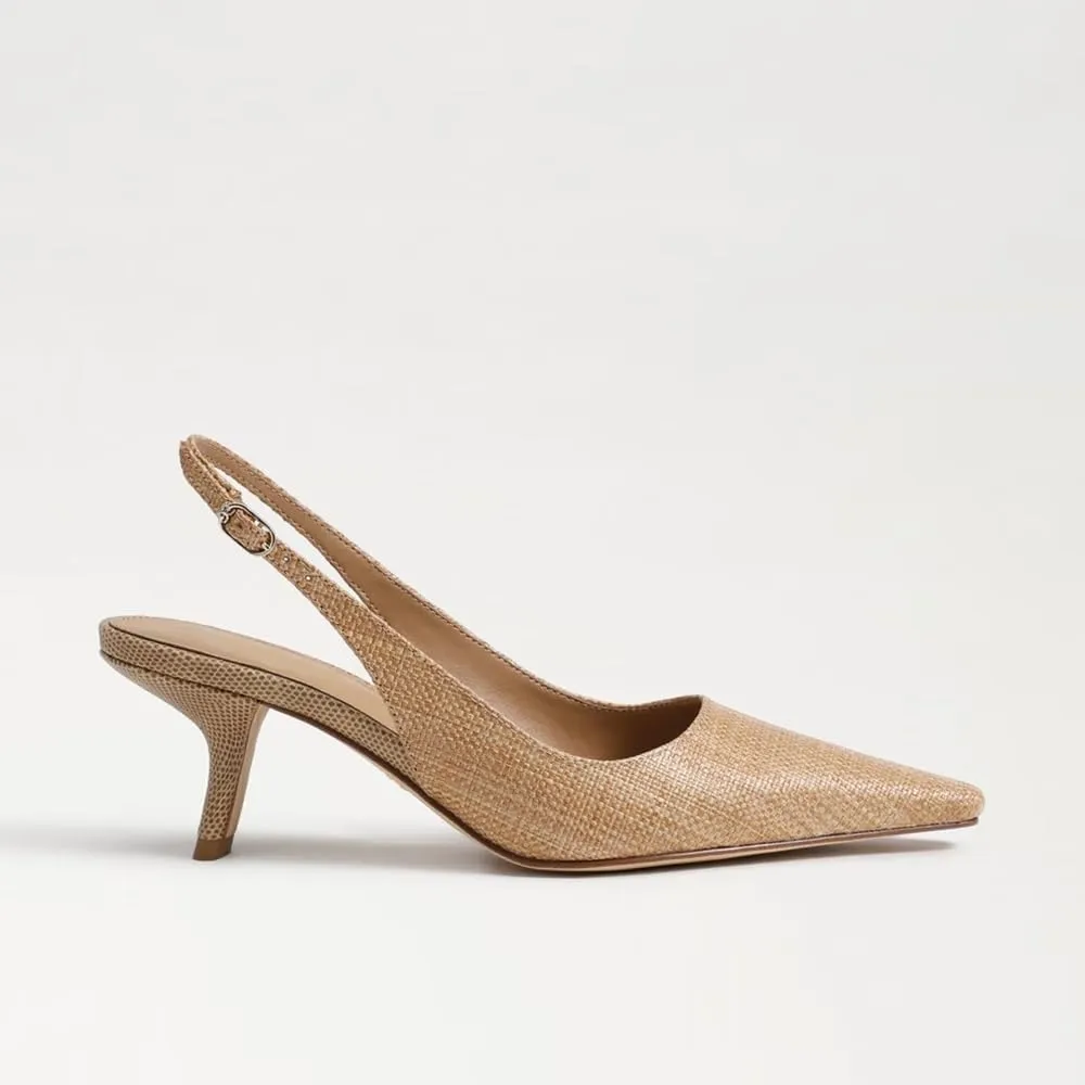 Slingback Pumps for Women Pointed Toe Heels Slip on Kitten Heels Sandals Dress Party Wedding