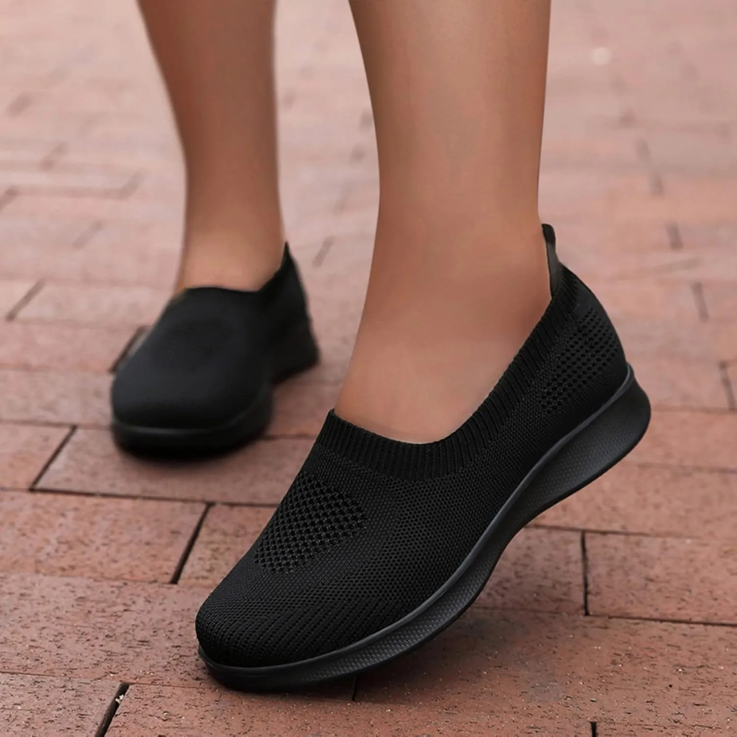 Slip On Breathe Mesh Walking Shoes Women Fashion Comfort Flat Loafers Shoes Run Women
