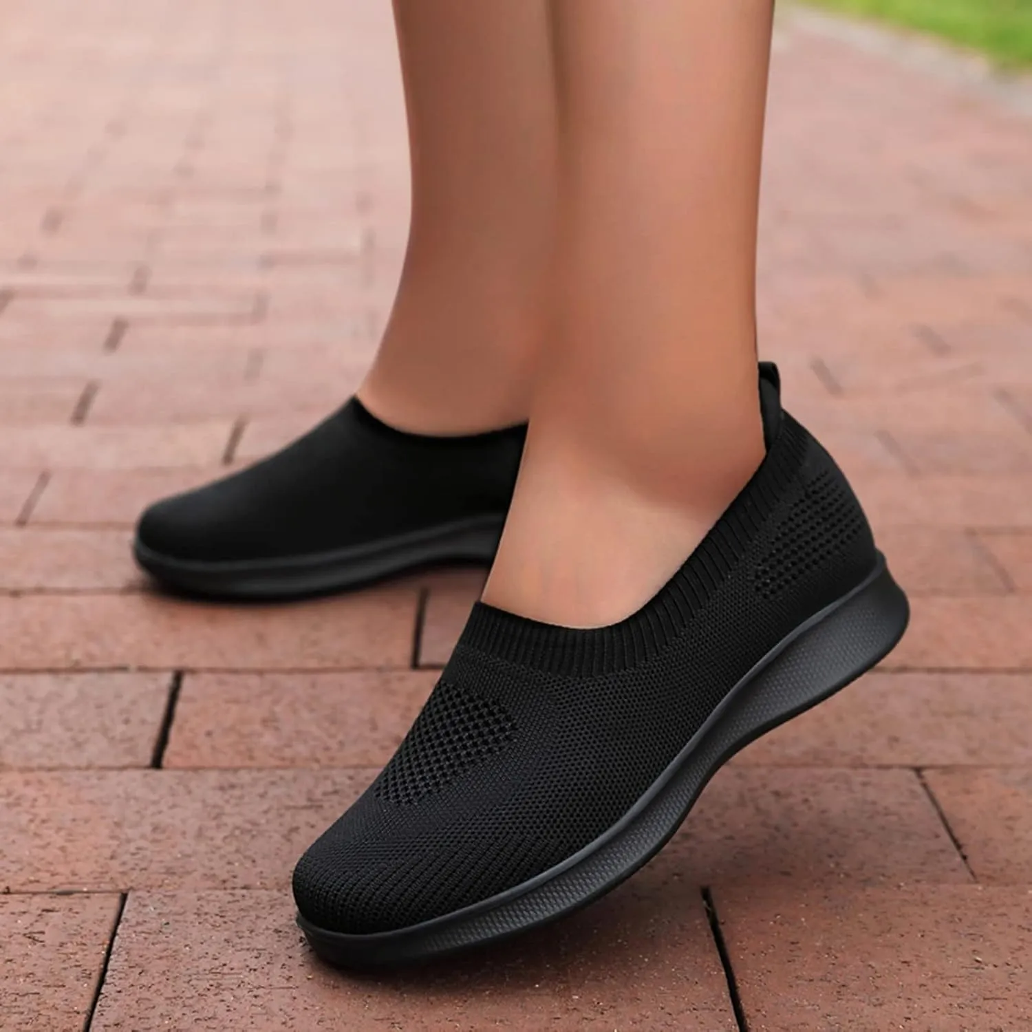 Slip On Breathe Mesh Walking Shoes Women Fashion Comfort Flat Loafers Shoes Run Women