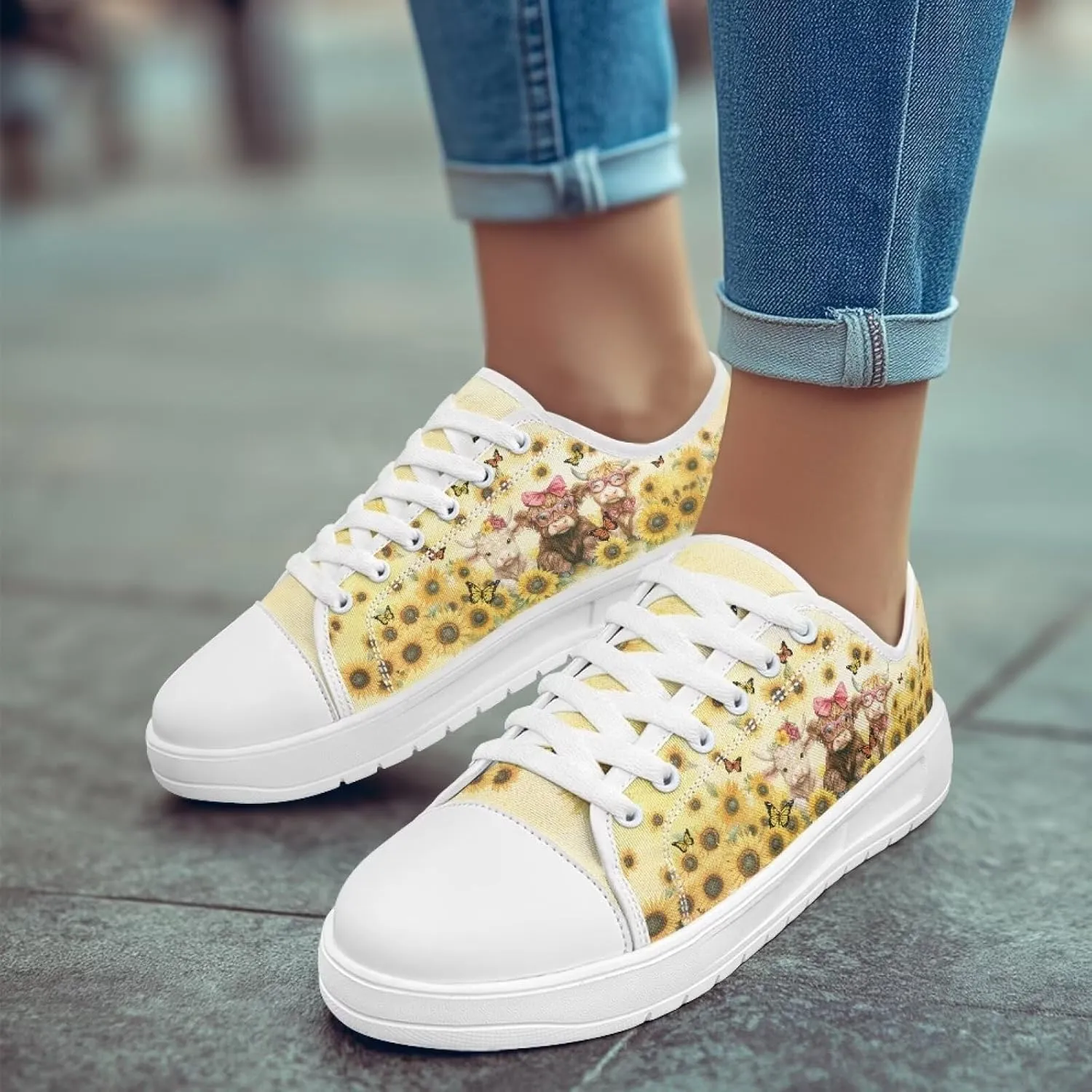 Slip on Sneakers Womens Wide Width Casual Breathable Polyester Running Sneakers Lightweight Low Top Soft Sole Walking Shoes