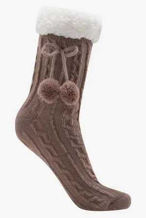 Slipper Socks Brown