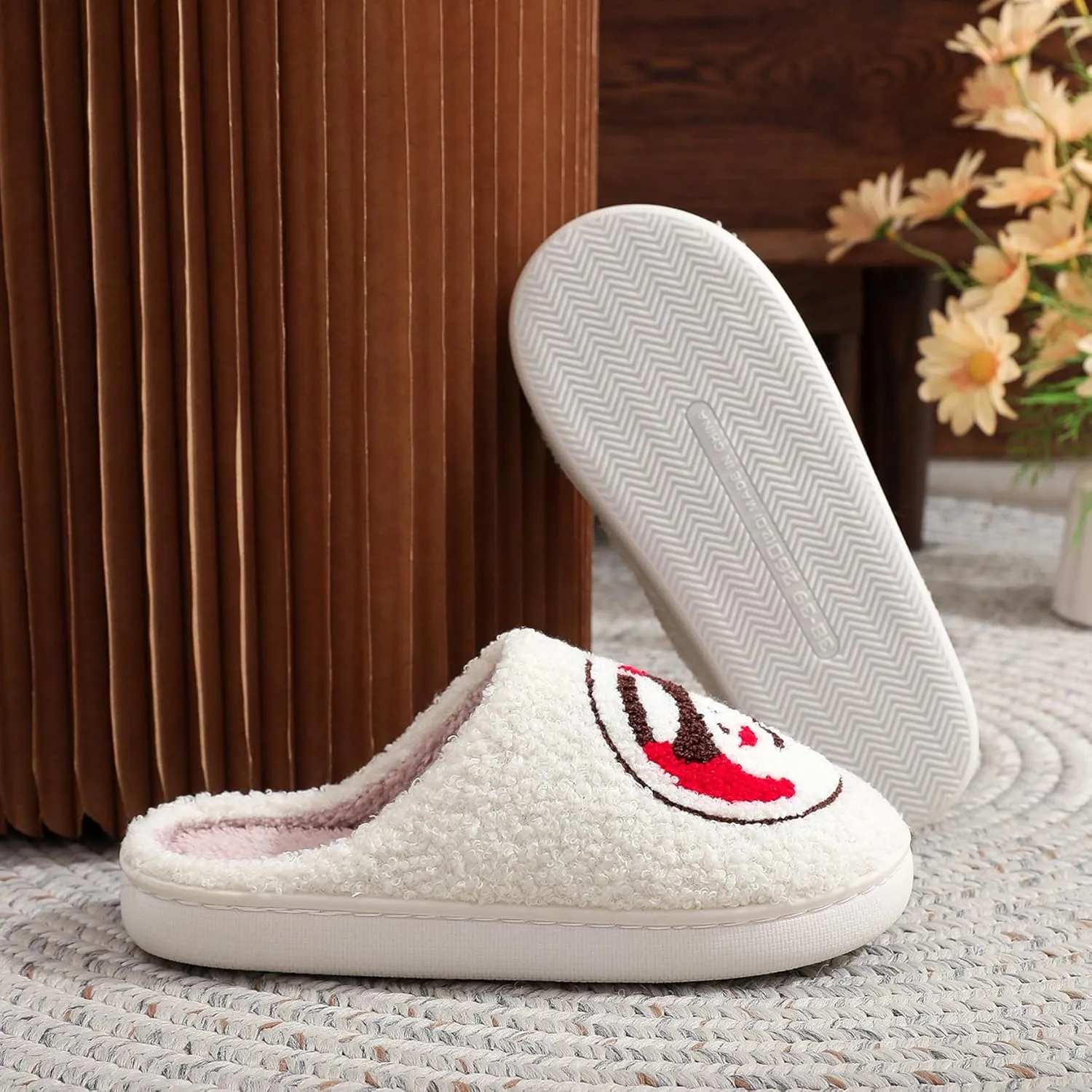 Slippers for Women Men Fuzzy Memory Foam Slipper Fluffy Winter Soft Warm Slip On House Shoes