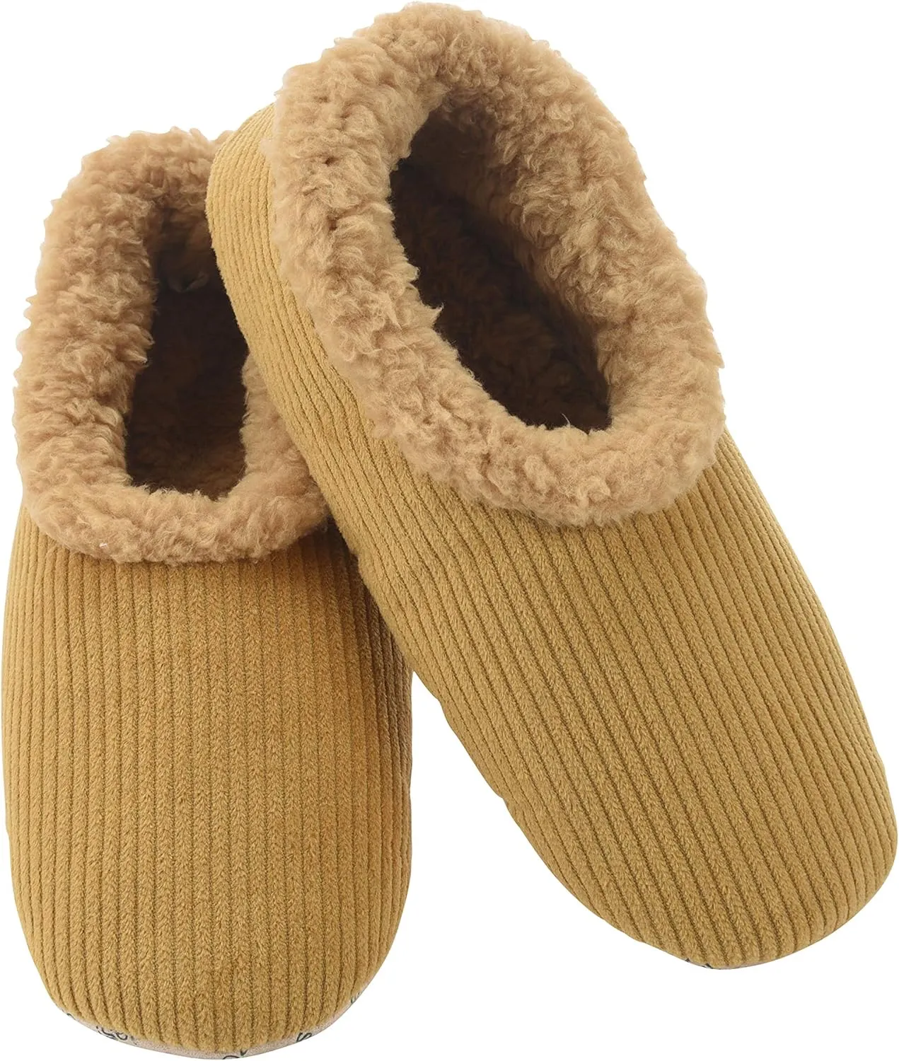 Snoozies Mens Slippers Indoor Plaid, Cord, or Camo, Sherpa Fleece-Lined Slippers Socks Non-Skid, Mens House Shoes, Male Gifts