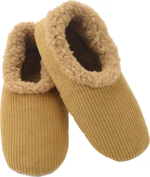 Snoozies Mens Slippers Indoor Plaid, Cord, or Camo, Sherpa Fleece-Lined Slippers Socks Non-Skid, Mens House Shoes, Male Gifts