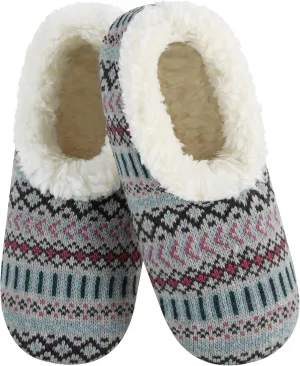 Snoozies Nordic Sherpa-Lined Cozy Slipper Socks for Women Indoor, Womens Warm Slippers for Winter, Soft Slippers for Women