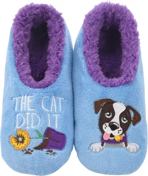 Snoozies Pairable Slipper Socks - Funny House Slippers for Women, Non-Slip Fuzzy Slipper Socks