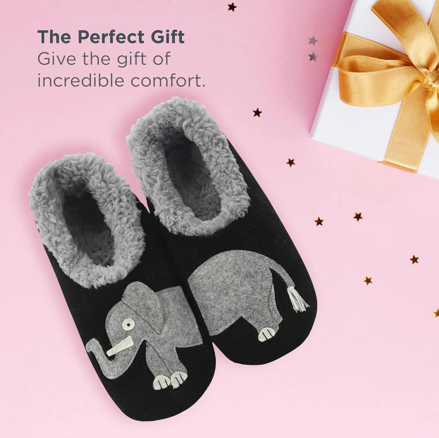 Snoozies Pairable Slipper Socks - Slippers for Women, Non-Slip Fuzzy Slipper Socks