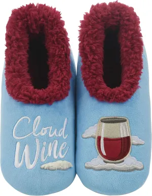 Snoozies Pairables Sherpa-lined Slipper Socks - Fuzzy and Cute Slippers for Women with Non-Slip Sole - Ladies Warm Slippers