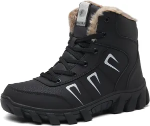 Snow Boots for Men Women Waterproof Lightweight Hiking Shoes Winter Outdoor Warm Fur Lined Trekking Boots