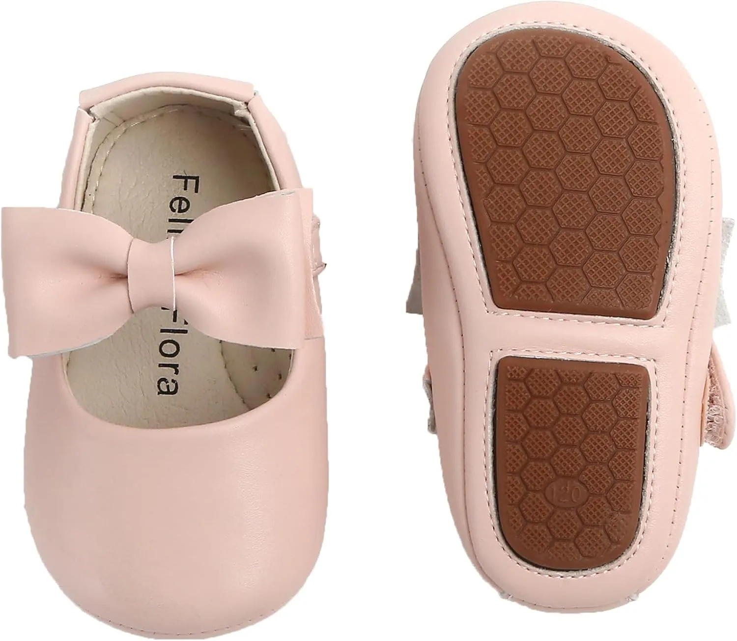 Soft Sole Baby Dress Shoes - Infant Baby Walking Shoes Moccasinss Rubber Sole Crib Shoes.