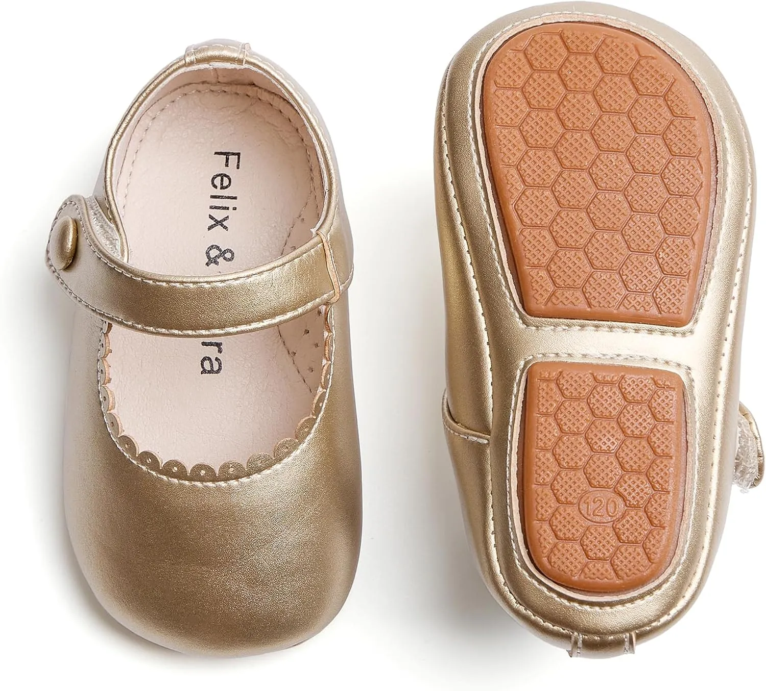 Soft Sole Baby Dress Shoes - Infant Baby Walking Shoes Moccasinss Rubber Sole Crib Shoes.