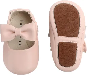 Soft Sole Baby Dress Shoes - Infant Baby Walking Shoes Moccasinss Rubber Sole Crib Shoes.