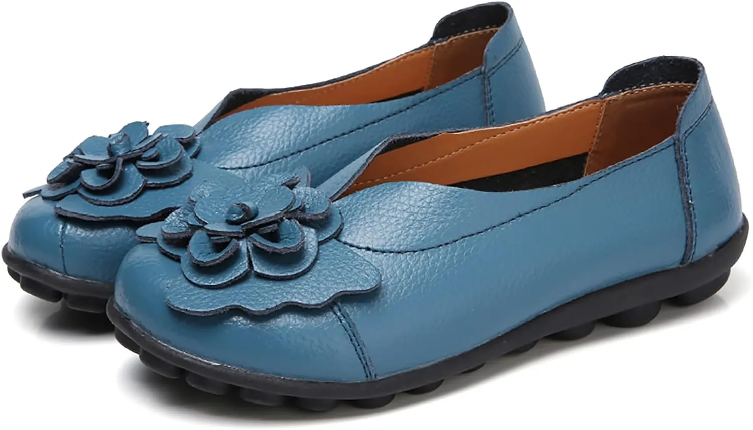 Solaud Women's Comfortable Loafers Soft Slip on Casual Round Toe Moccasins Driving Flats Work Walking Shoes