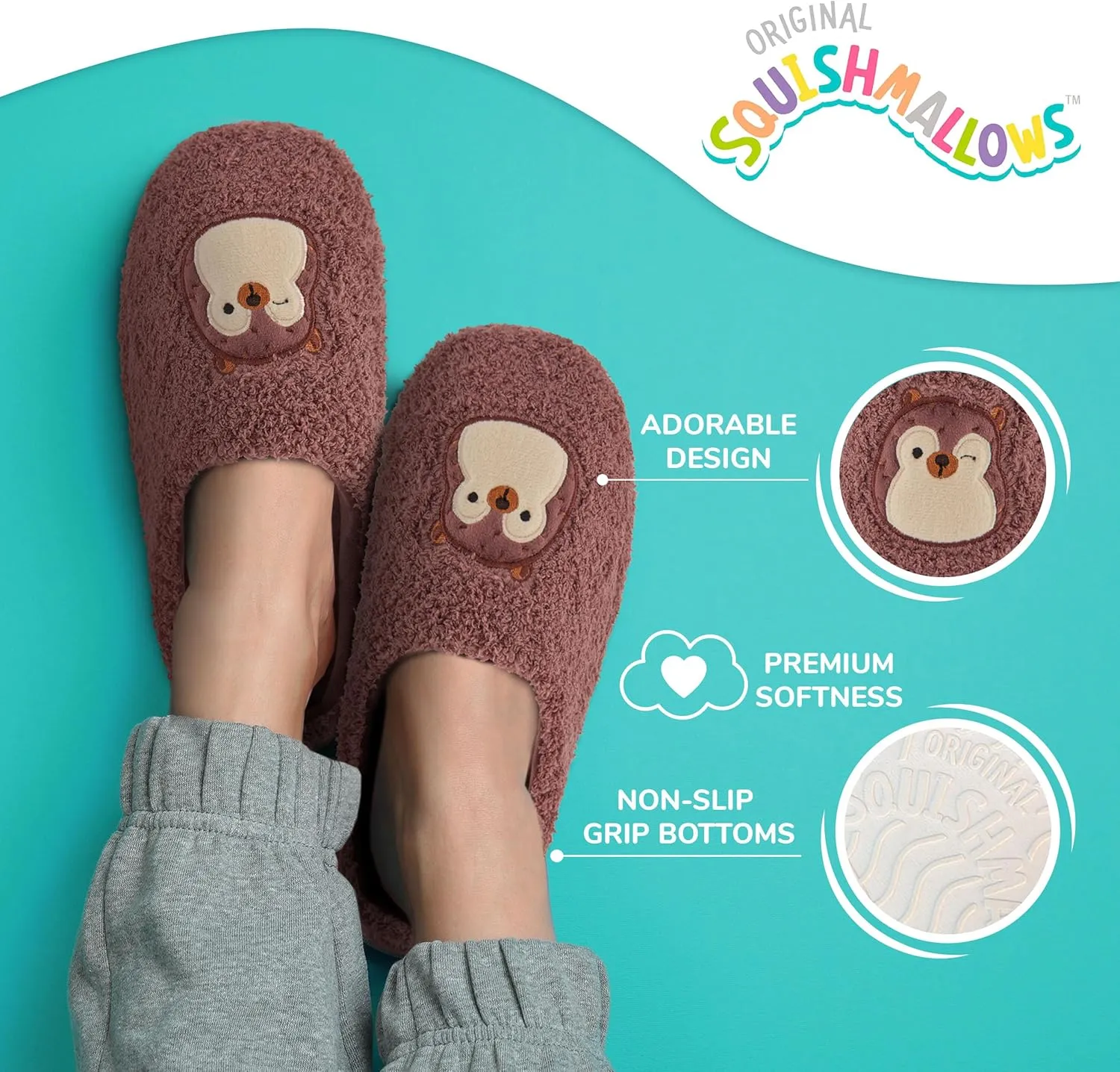 Squishmallows Kids Slippers and Womens Slippers Gifts for Women Extra Cozy Fuzzy House Slippers Slip On