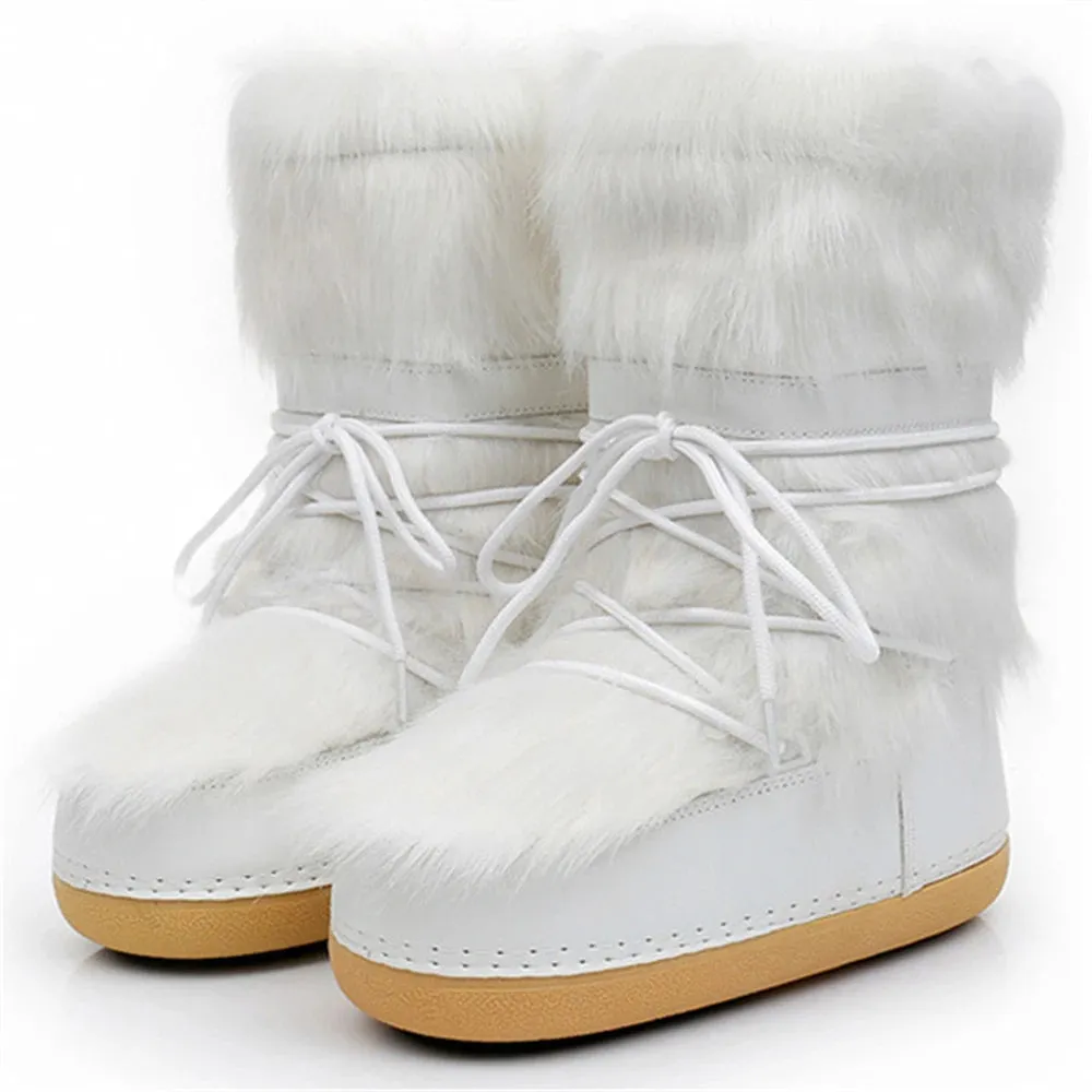 Stay Warm and Cozy Faux Fur Winter Boots