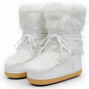 Stay Warm and Cozy Faux Fur Winter Boots