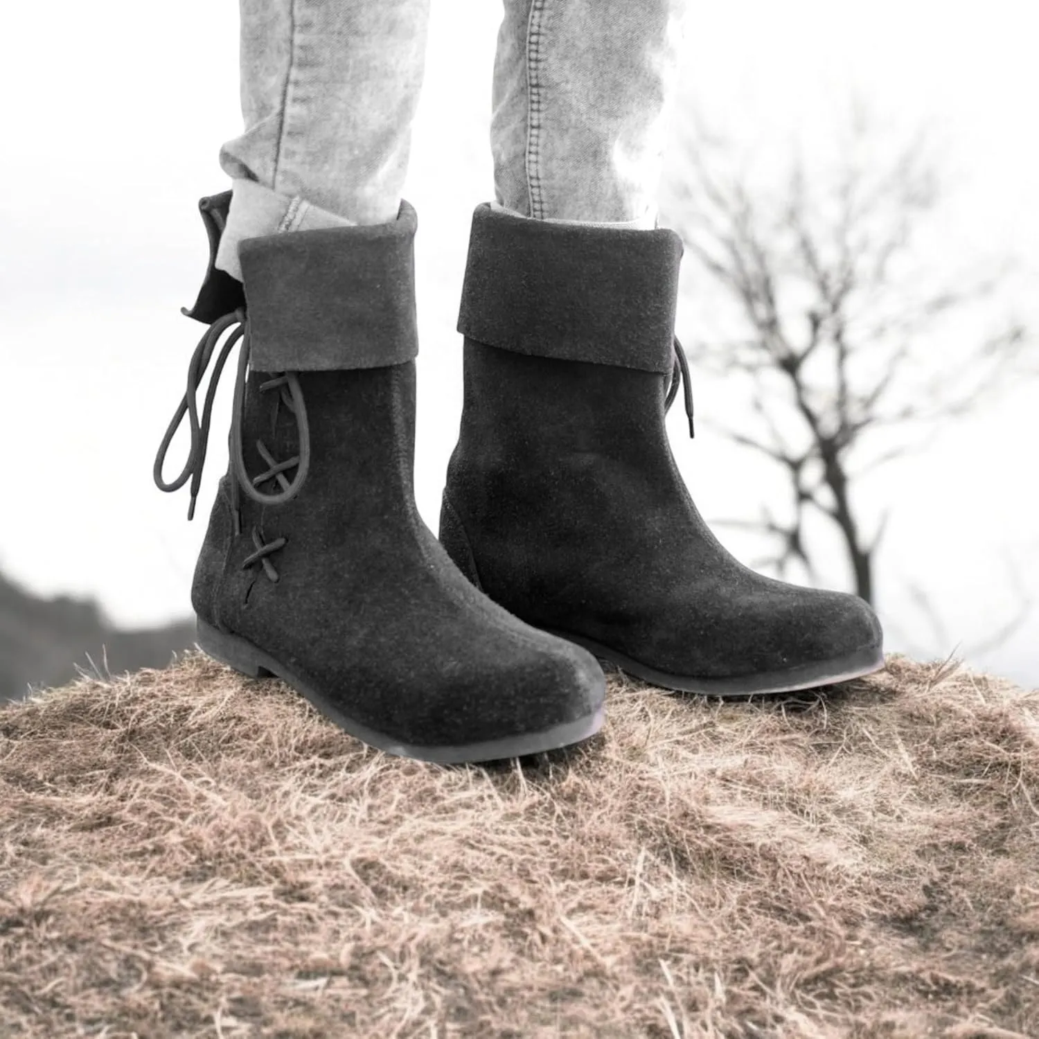 Suede Classic boots | Medieval Viking Boots | Sigurd Shoes | Renaissance Faire Shoes