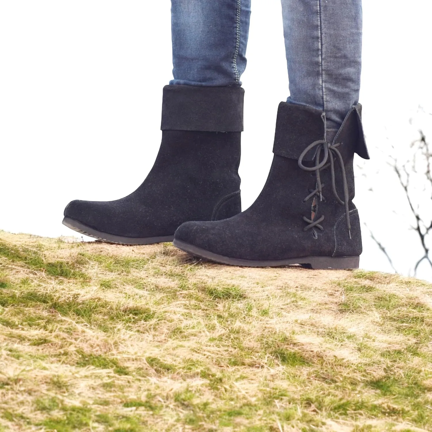 Suede Classic boots | Medieval Viking Boots | Sigurd Shoes | Renaissance Faire Shoes