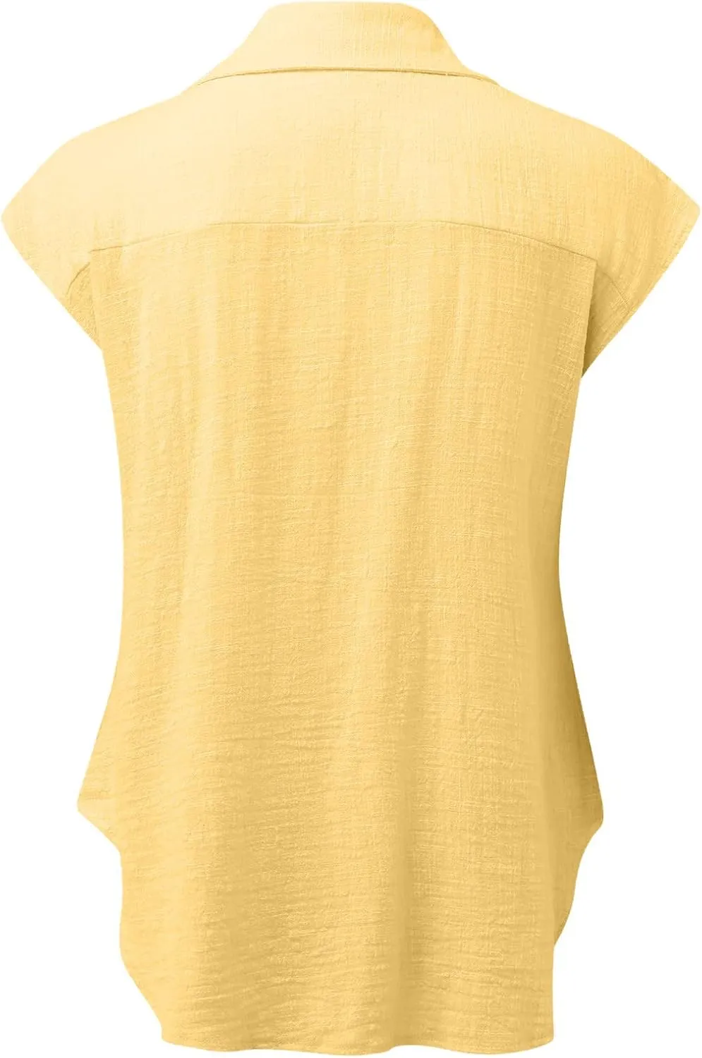 Summer Shirts for Women Trendy 2025 Cotton Linen Button Down Tops Casual Cap Sleeve Summer Blouses Work Clothes