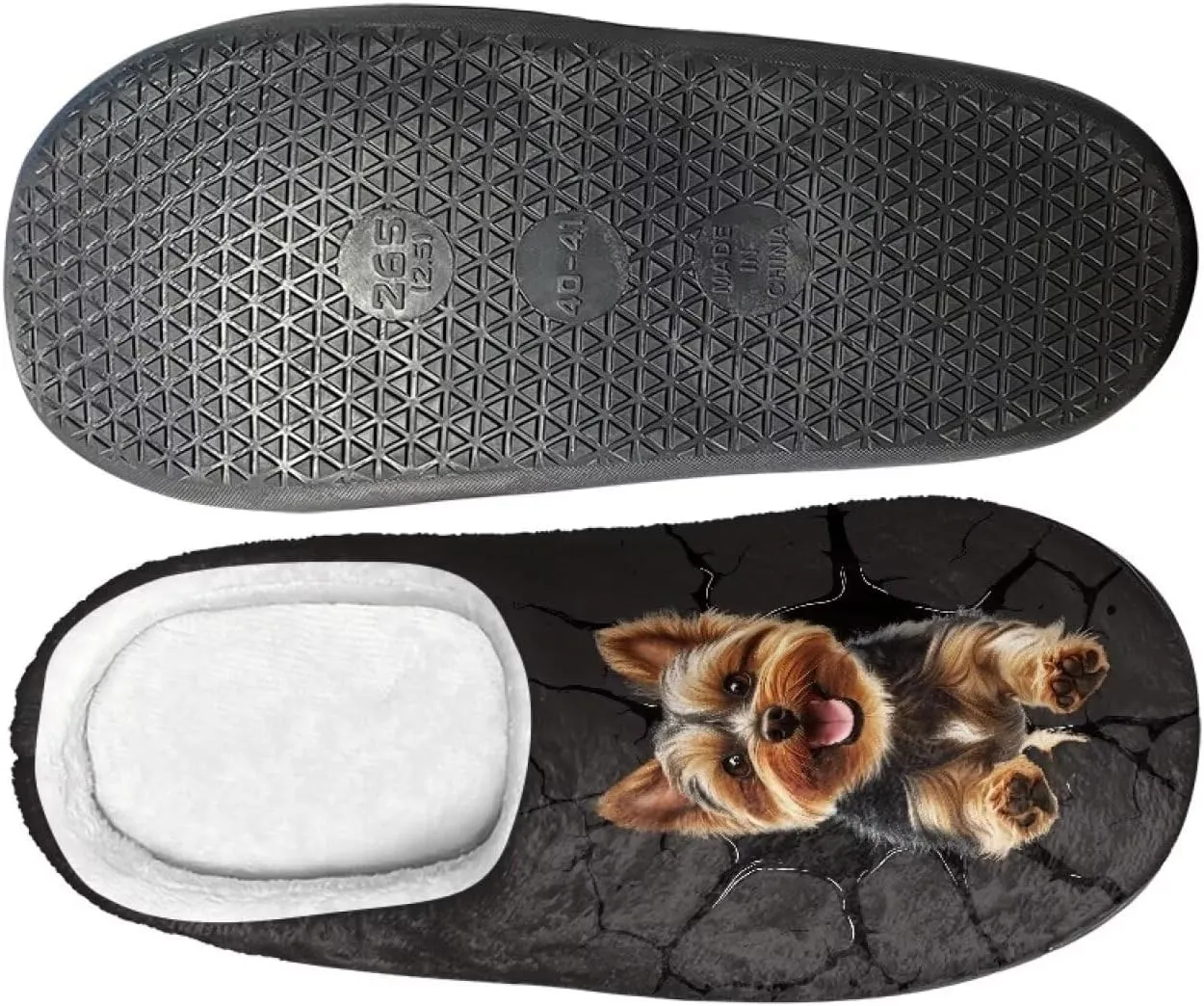 Suobstales Slippers for Women Men Anti-Slip House Sippers Soft Plush Warm Bedroom Shoes, Cozy Indoor Outdoor Slippers