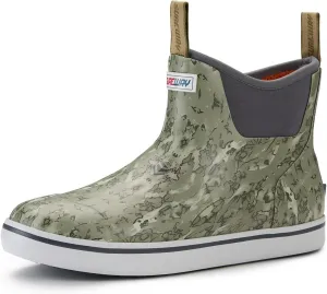 SUREWAY Women's Ankle Fishing Deck Boots for Women,Short Waterproof Neoprene Rubber Rain Boots,Lightweight Garden Work Shoes for Women,Upgraded Slip Resistant,Durable Comfortable