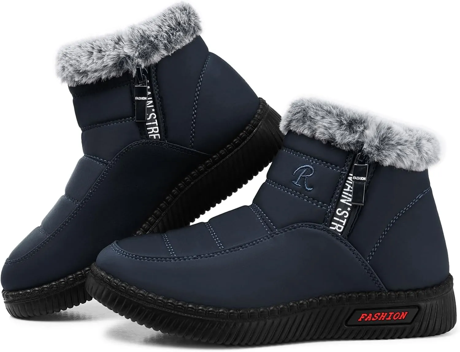 SWQZVT Warm Winter Boots for Women: Fur Lined Snow Booties, Non Slip, Waterproof Insulated, Soft Winter Shoes Comfy Walking Size 5-10.5
