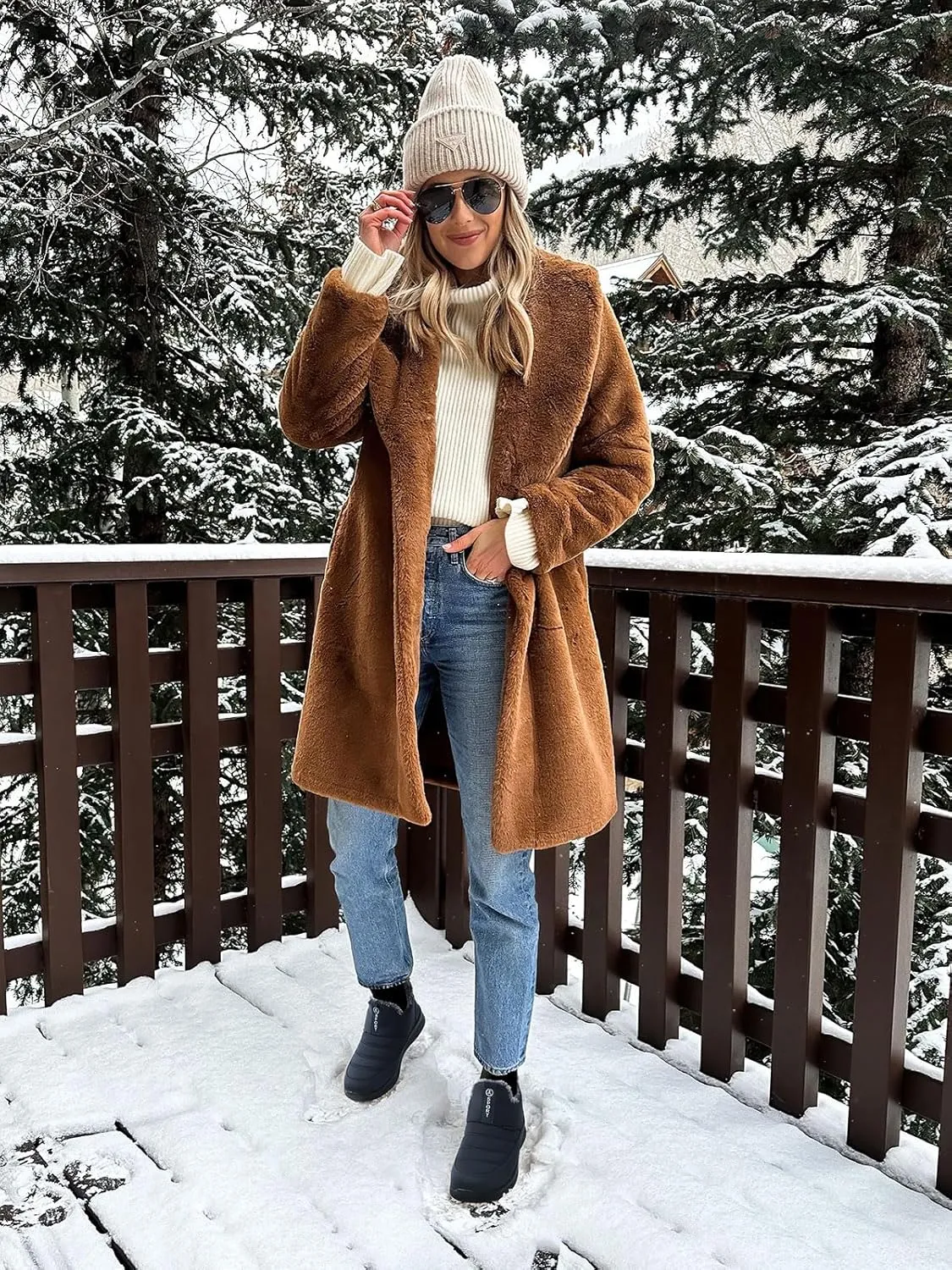 SWQZVT Winter Boots For Women Snow: Non Slip Winter Boot Ankle Outdoor Comfortable Resistant Flat Booties