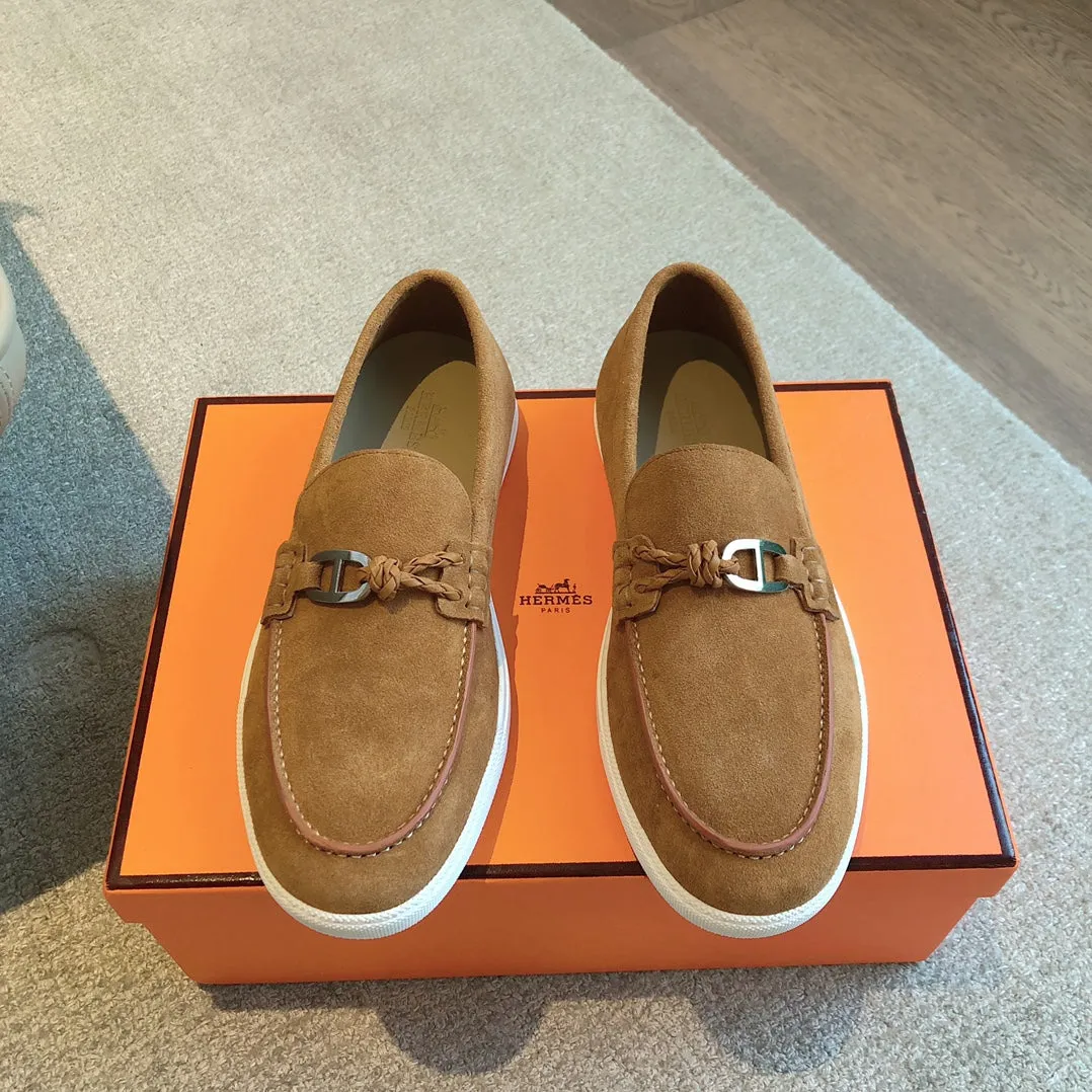 Tan Suede Loafers
