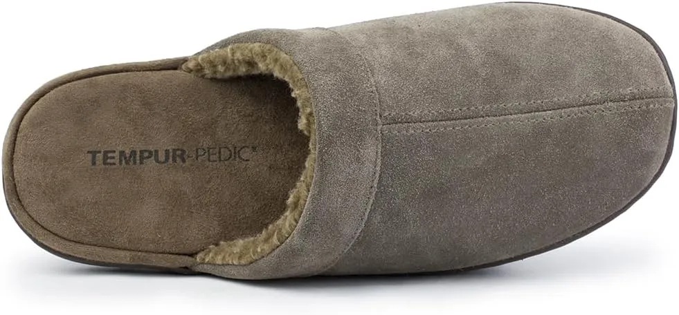 Tempur-Pedic Mens Lonny Scuff Casual Slippers Casual - Grey