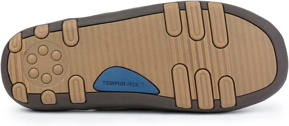 Tempur-Pedic Mens Lonny Scuff Casual Slippers Casual - Grey