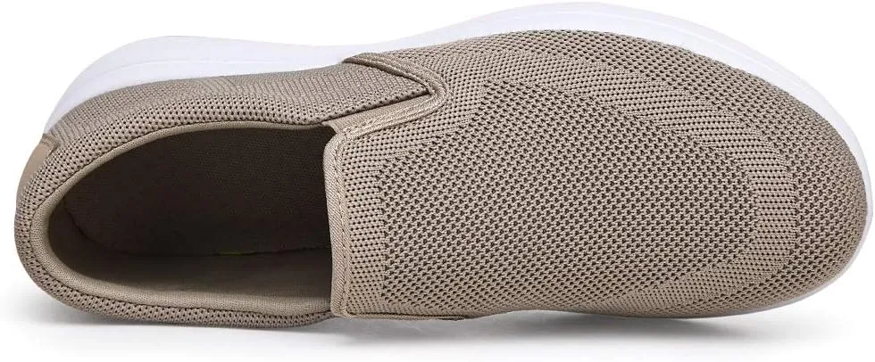 TIOSEBON Men's Mesh Slip On Walking Shoes Loafers-Work Drving Tennis Shoes