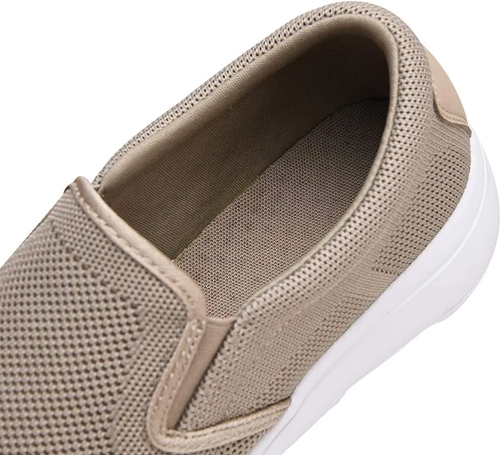 TIOSEBON Men's Mesh Slip On Walking Shoes Loafers-Work Drving Tennis Shoes