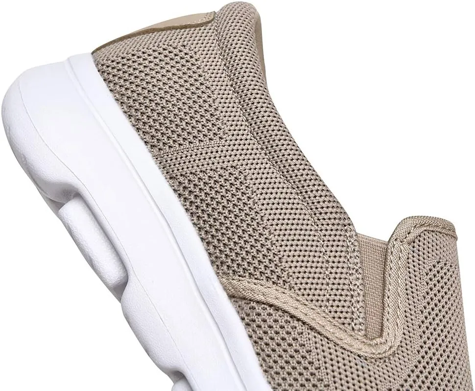 TIOSEBON Men's Mesh Slip On Walking Shoes Loafers-Work Drving Tennis Shoes