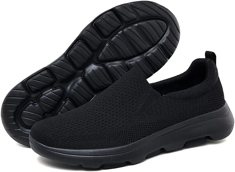 TIOSEBON Men's Mesh Slip On Walking Shoes Loafers-Work Drving Tennis Shoes