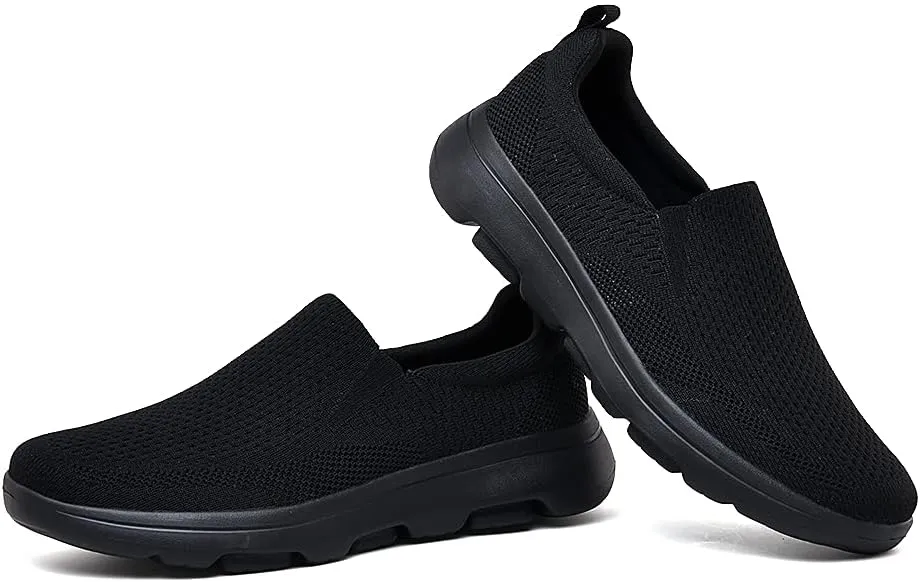 TIOSEBON Men's Mesh Slip On Walking Shoes Loafers-Work Drving Tennis Shoes