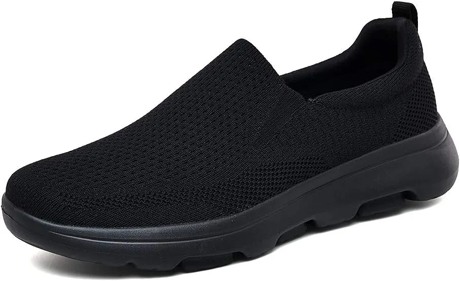TIOSEBON Men's Mesh Slip On Walking Shoes Loafers-Work Drving Tennis Shoes