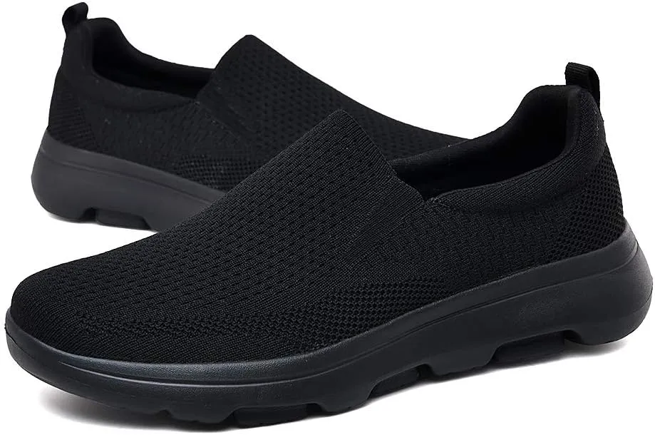 TIOSEBON Men's Mesh Slip On Walking Shoes Loafers-Work Drving Tennis Shoes