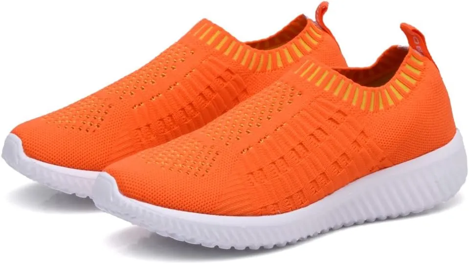 TIOSEBON Women's Athletic Walking Shoes Slip On Casual Mesh-Comfortable Tennis Workout Sneakers